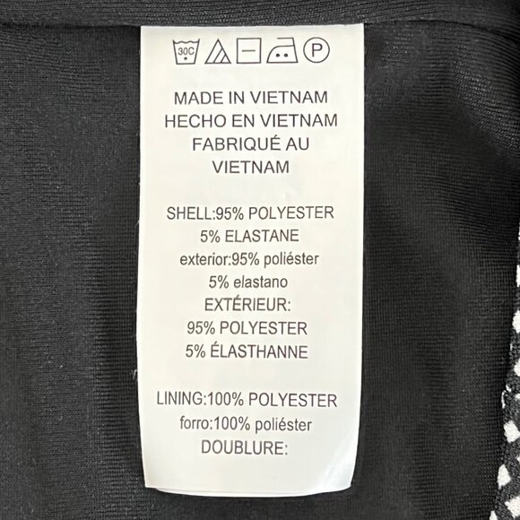 Michael Kors Black & White Diamond Dot Pencil Skirt Size XL Back Zipper NWOT - Picture 6 of 13